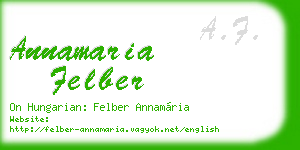 annamaria felber business card